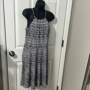 Chic Black and White Women's Dress